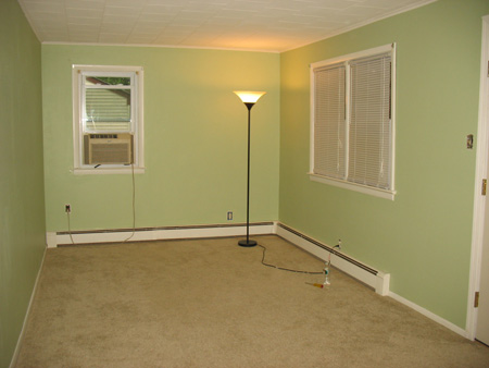 Painted living room